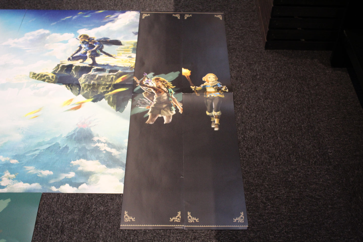 Legend of Zelda Tears of the Kingdom Promo Poster Set (9 Pieces) Rare