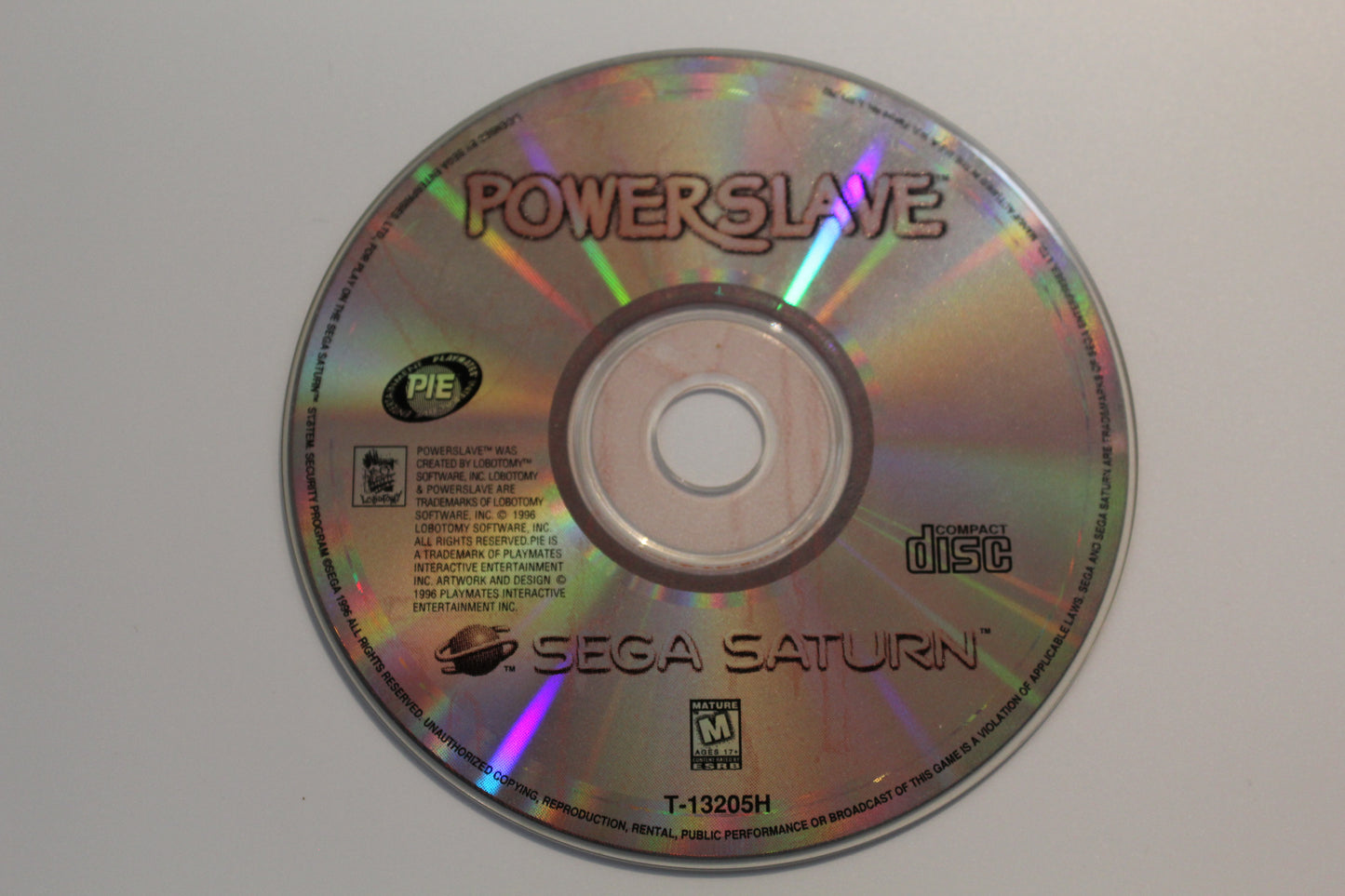 Powerslave Sega Saturn Game (loose)  tested