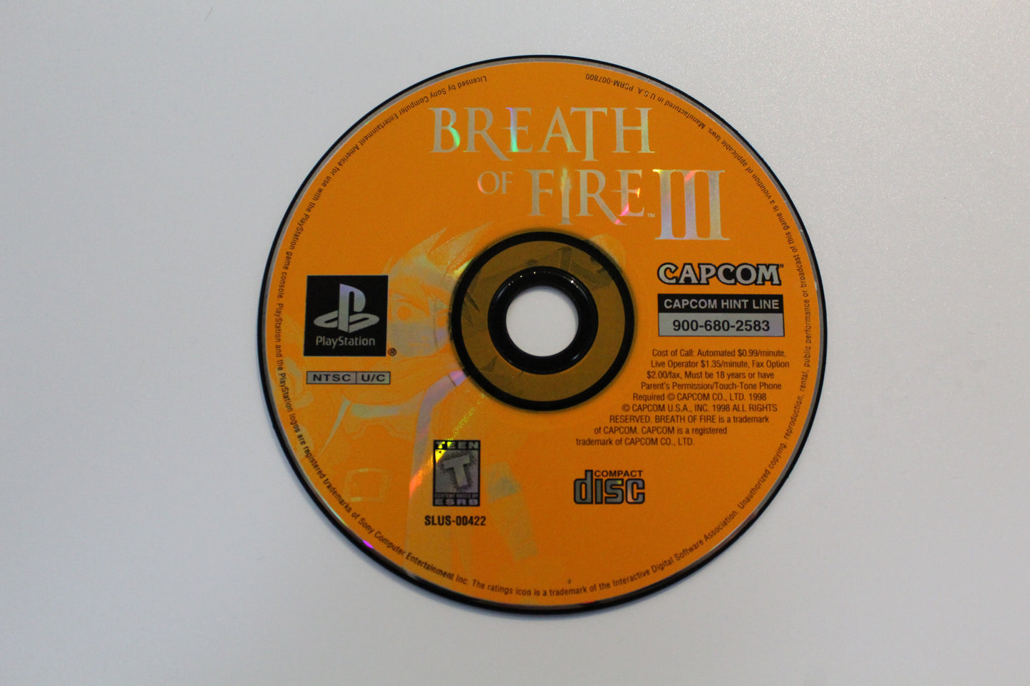 Breath of Fire 3 Disk only for the PlayStation (tested)