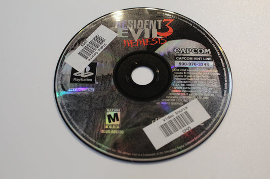 Resident Evil 3 Nemesis Disk only For PlayStation (tested)