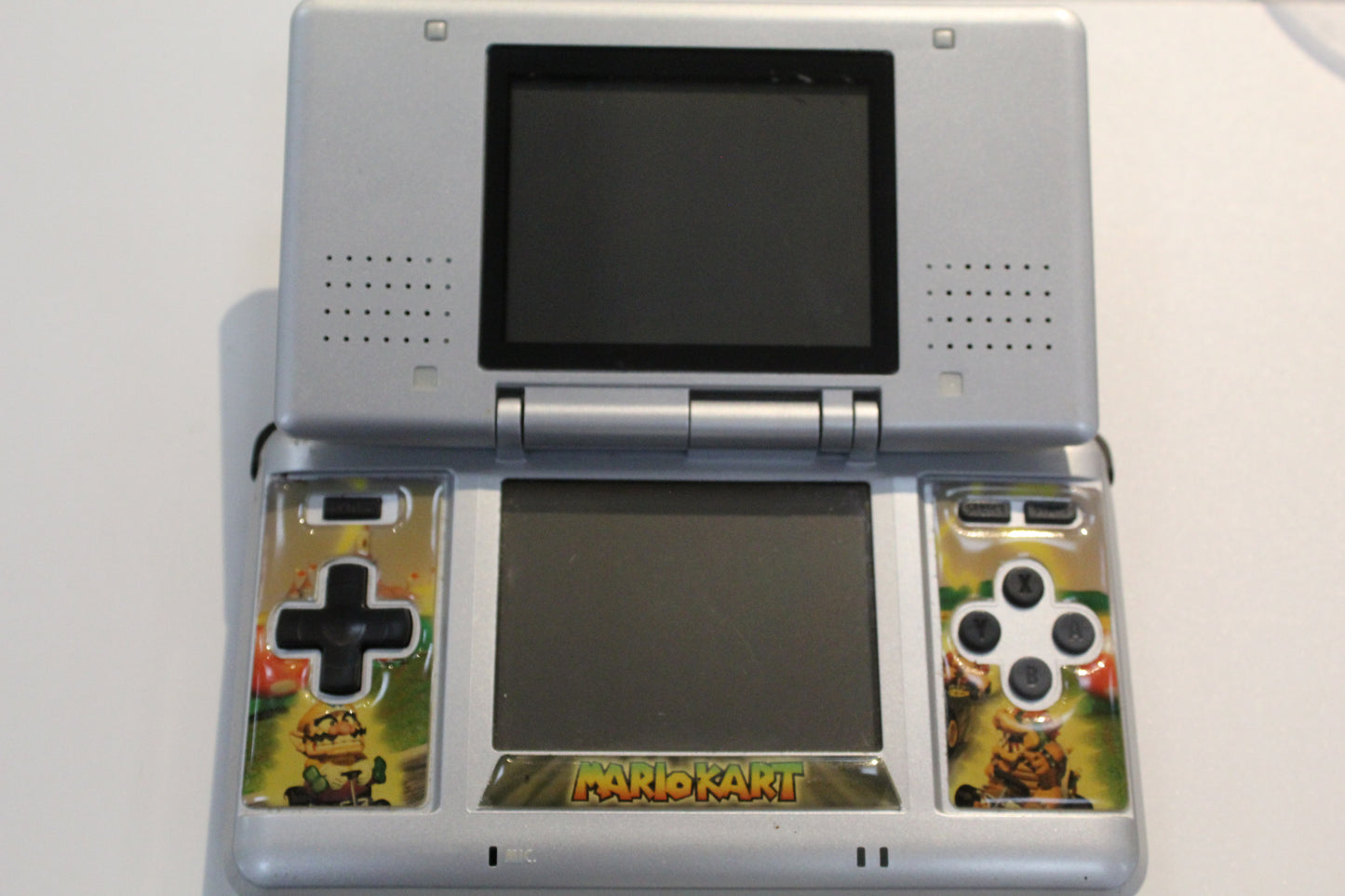 Nintendo DS Handheld with Mario Kart Stickers (tested)