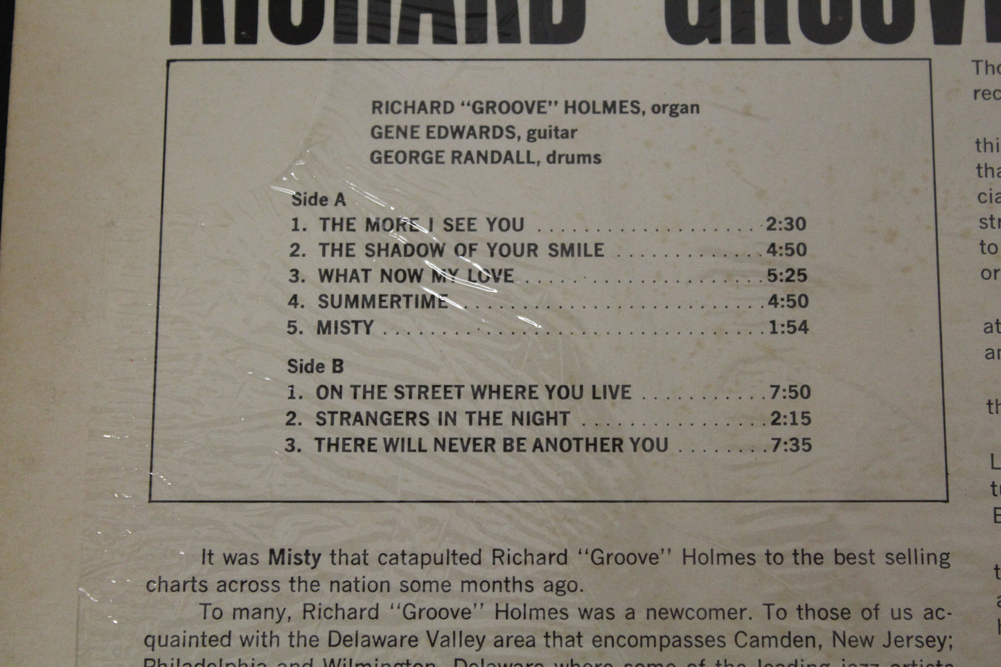Richard Groove Holmes: Misty