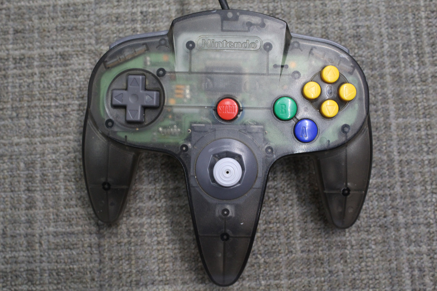 Nintendo 64 controller clear gray-used