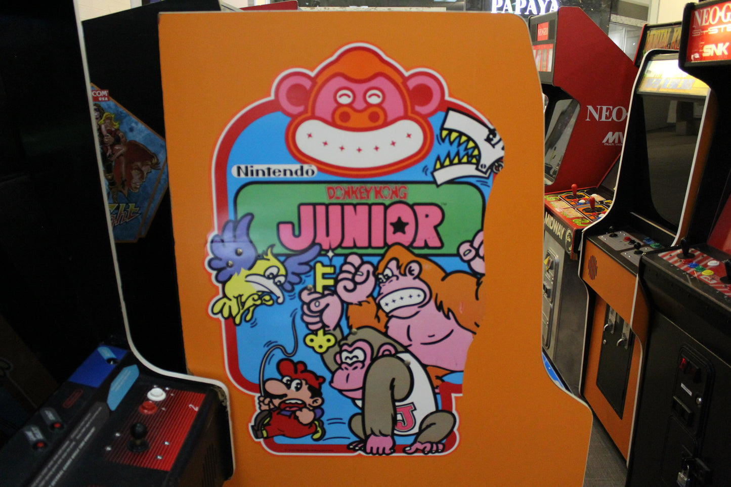 Donkey Kong Junior Arcade Cabinet