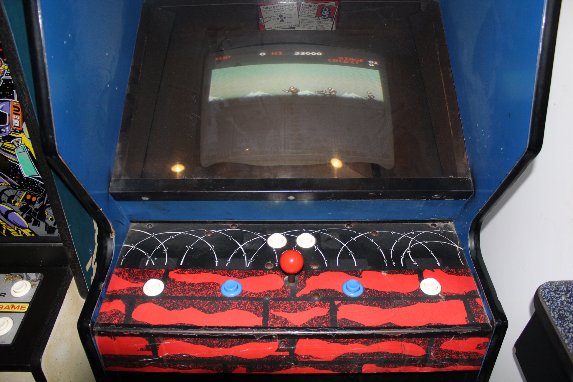 Rush N Attack Arcade Cabinet – Records and Rarities
