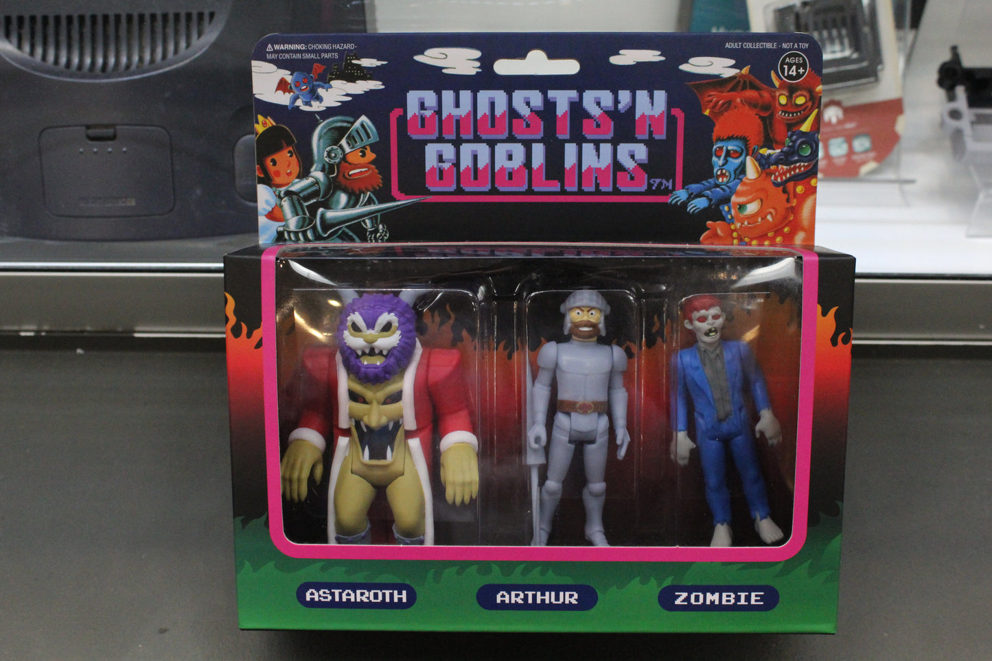 Ghosts' N Goblins Reaction Figure Set-New (Astaroth, Arthur and Zombie)