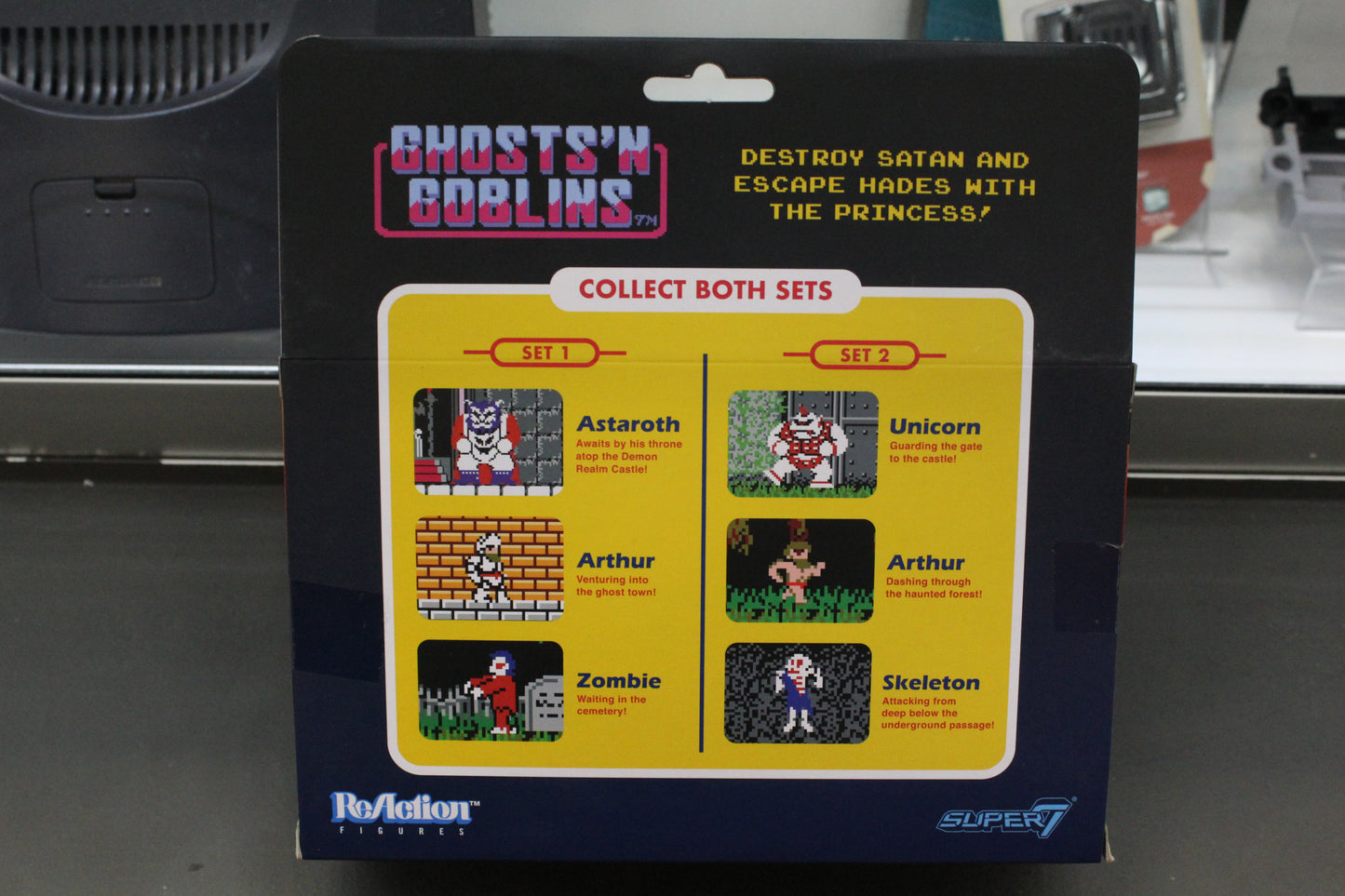 Ghosts' N Goblins Reaction Figure Set-New (Astaroth, Arthur and Zombie)